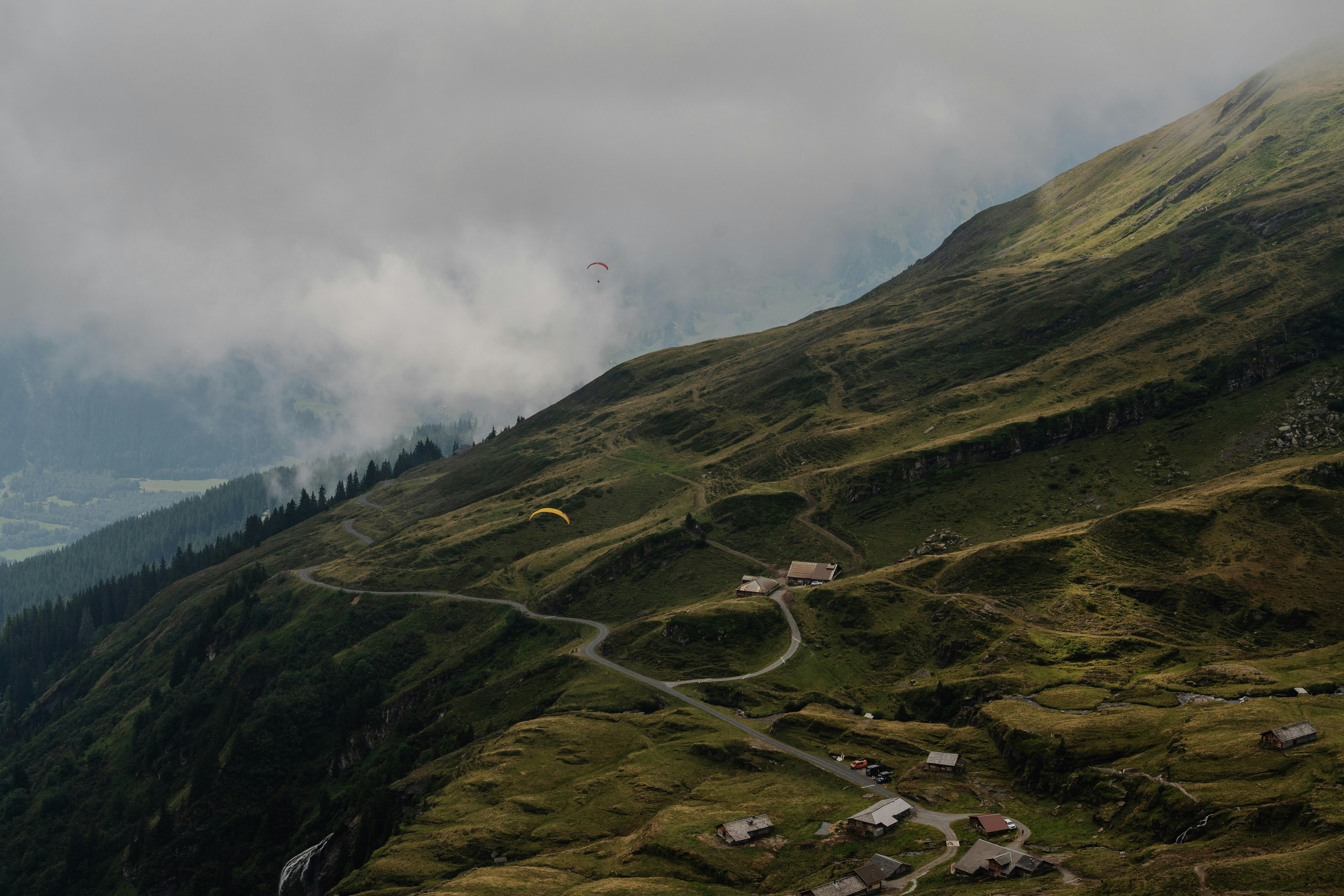 beautiful green mountain landscape
