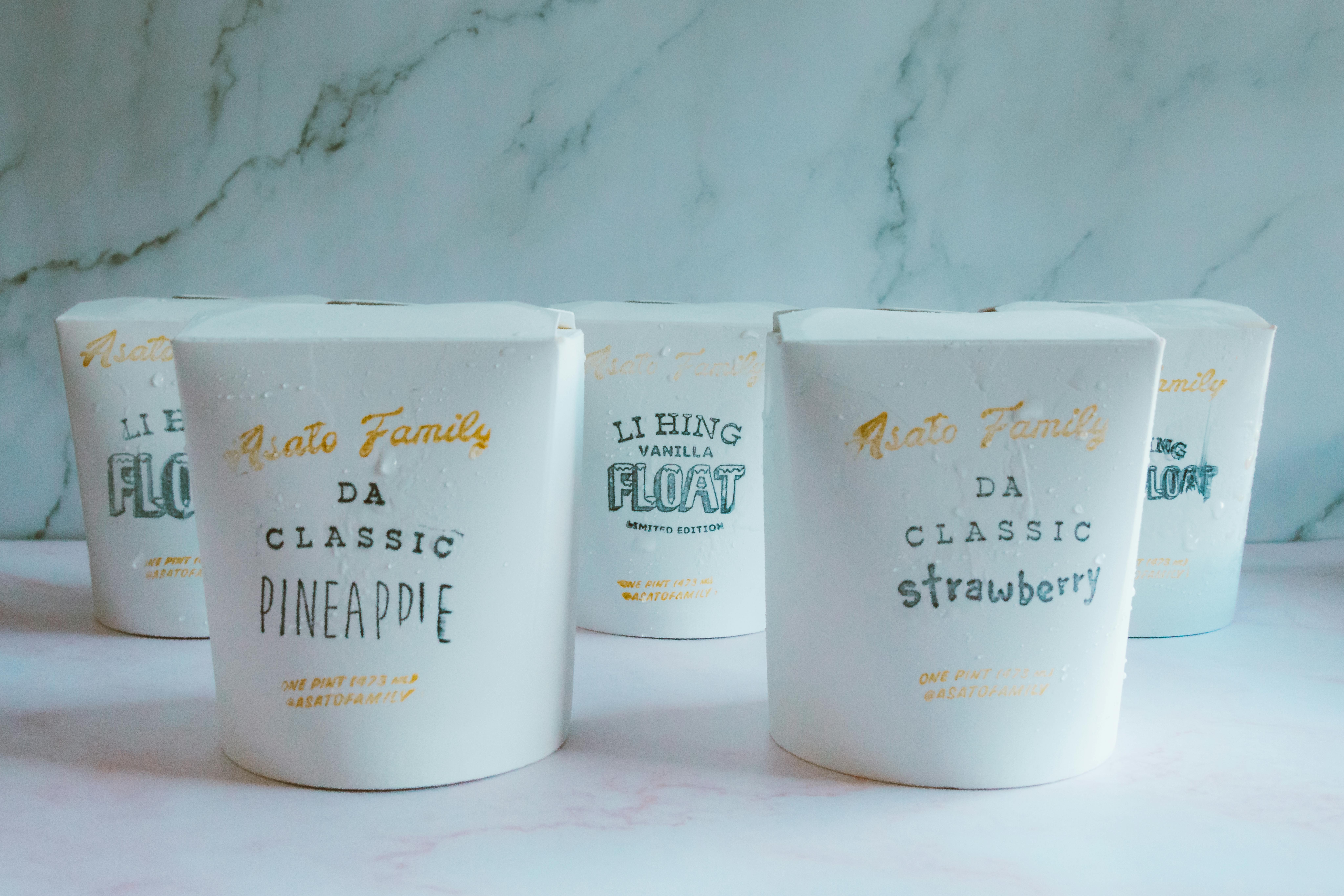 Various gelato flavors