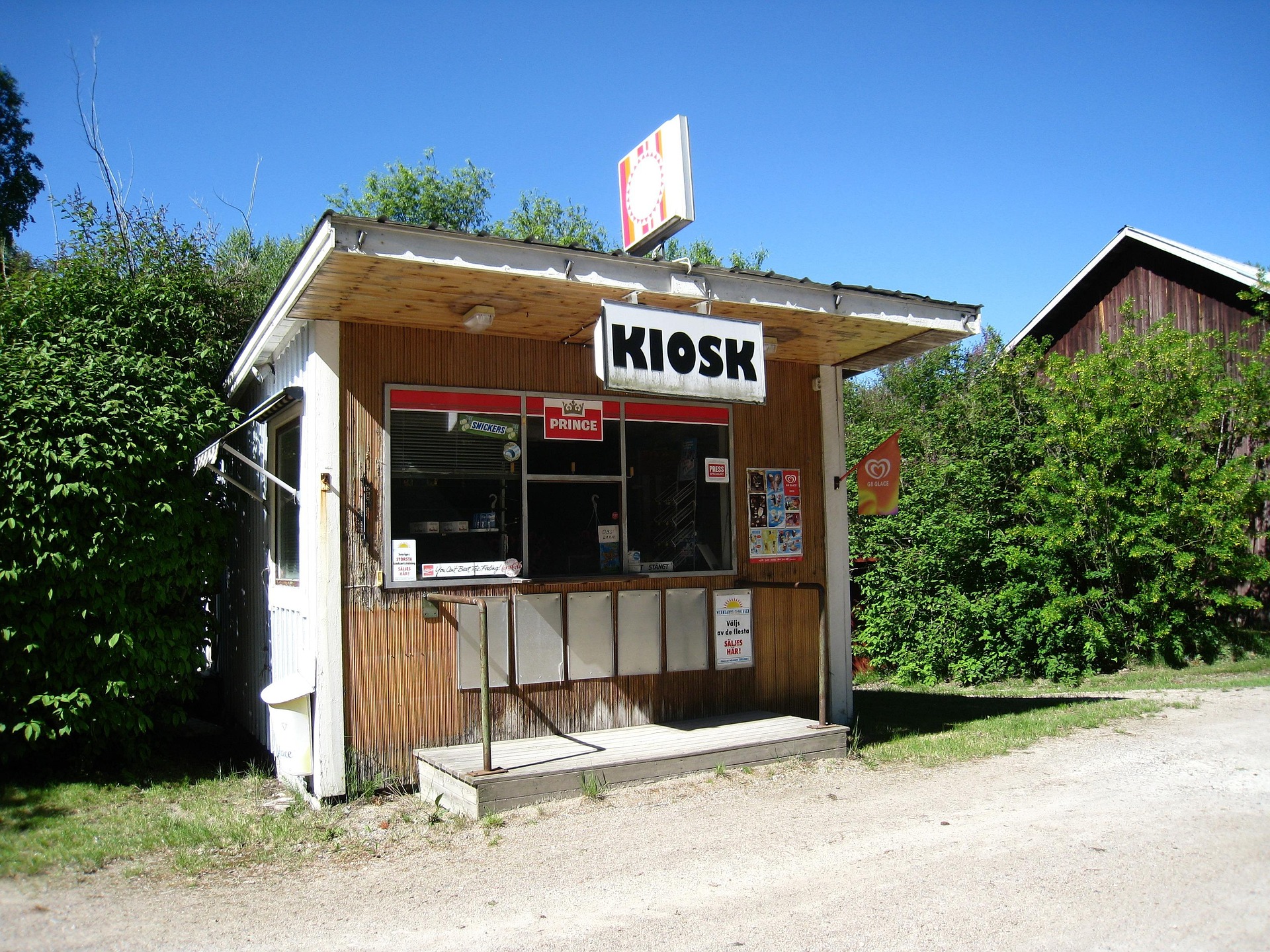 Kiosk outside