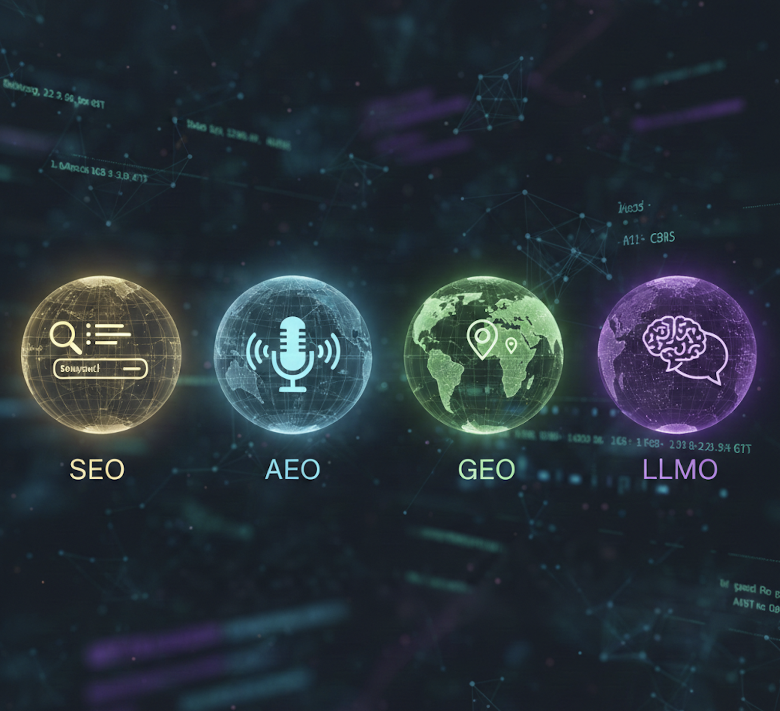 What Is the Difference Between SEO, AEO, GEO, and LLMO?